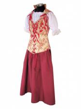 Ladies Medieval Wench Costume Victorian Nancy From Oliver Twist Costume Size 12 - 14